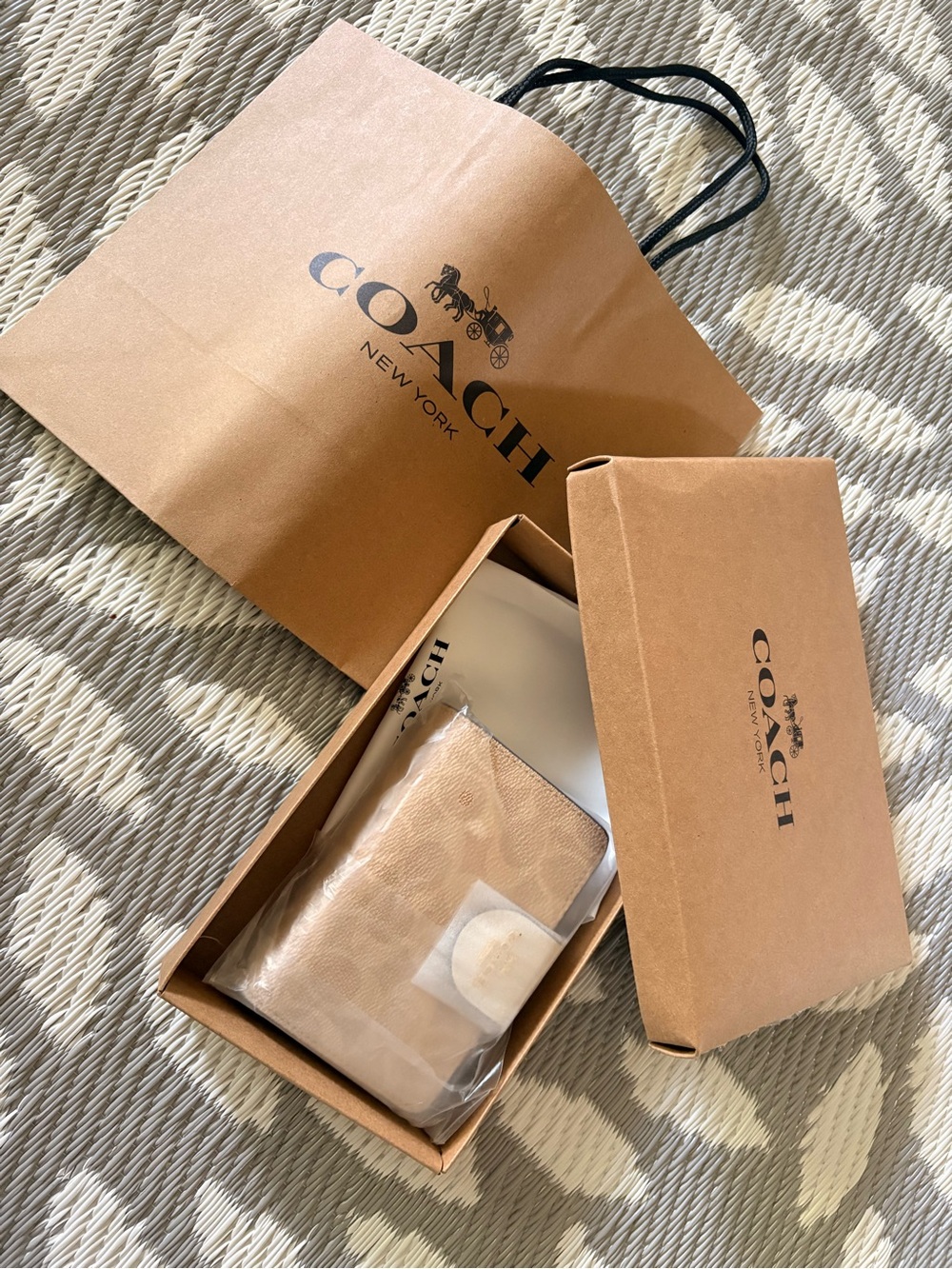 Coach Beige Leather brand newWallet